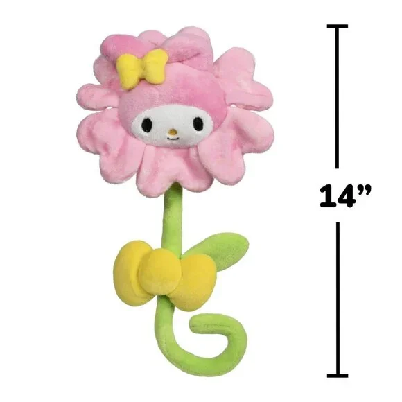 Hello Kitty And Friends 14" My Melody Pink Plush Valentine Flower Bendable Stem - Picture 2 of 9